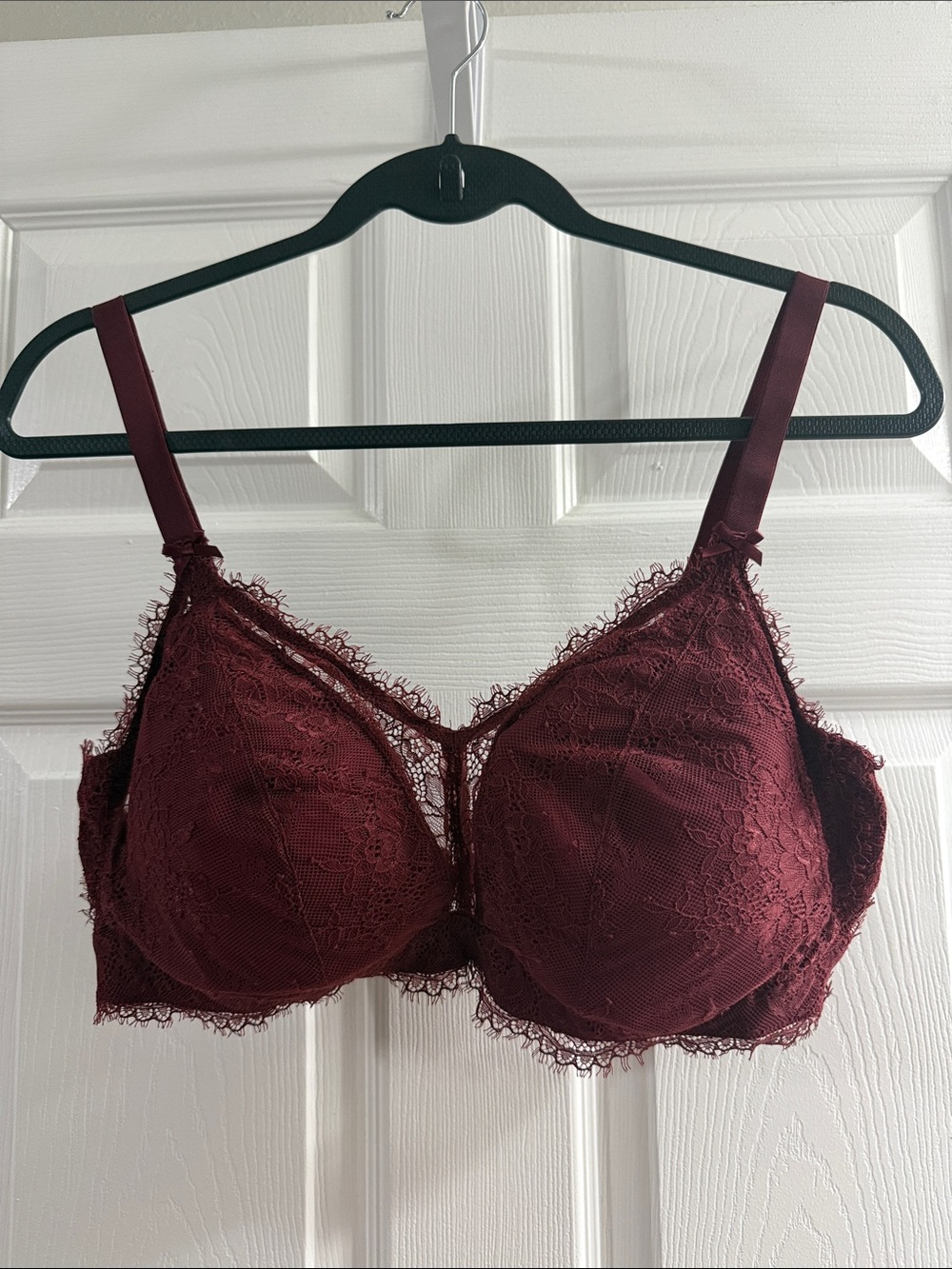 Auden Burgundy Lace Underwire Bra